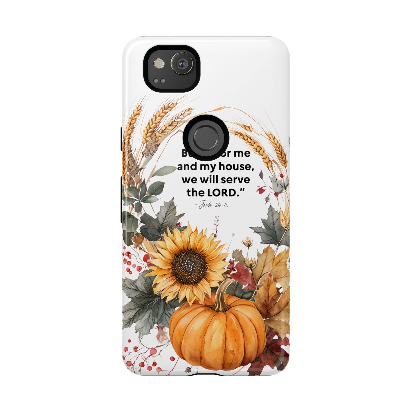 Fall-Themed Phone Case, Cozy Autumn Decor, Inspirational Quote, Pumpkin Design, Gift for Him or Her