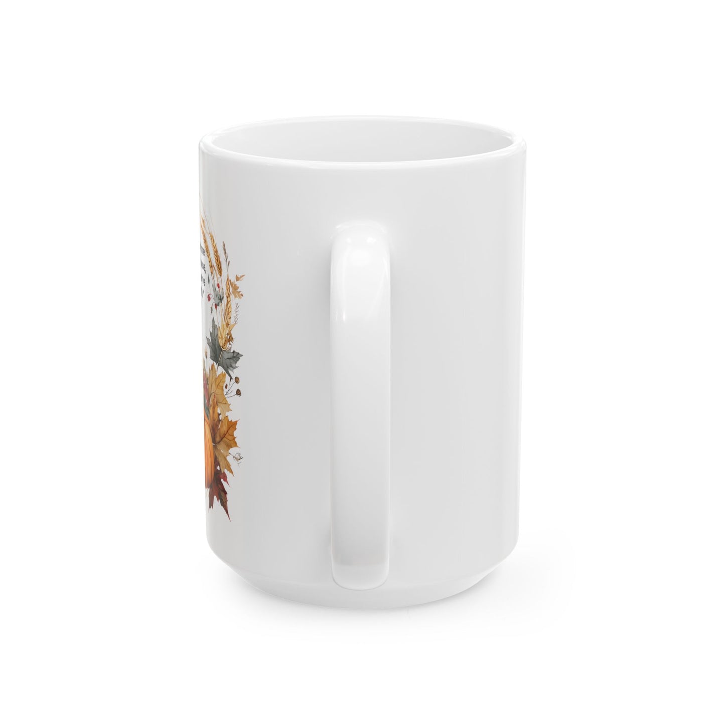 Autumn Floral Ceramic Mug - Cozy Coffee Cup, Perfect Gift for Fall, Home Decor, Tea Lovers, Thanksgiving, Friendship