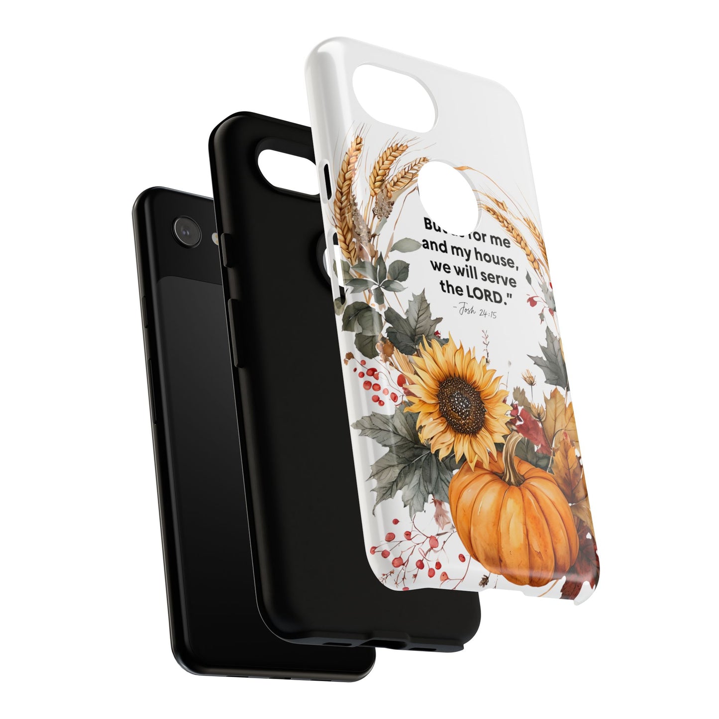 Fall-Themed Phone Case, Cozy Autumn Decor, Inspirational Quote, Pumpkin Design, Gift for Him or Her