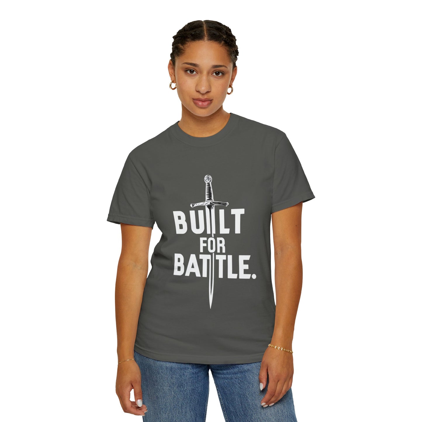Battle-Ready Unisex T-shirt - Built for Battle - Casual Wear, Fitness, Gift for Warriors, Encouragement, Everyday Comfort