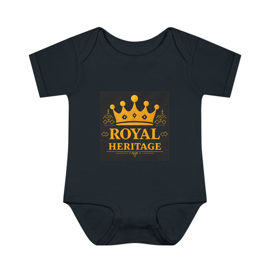 Royal Heritage Infant Bodysuit, Cute Baby Onesie, Newborn Gift, Baby Shower Outfit, Crown Theme Baby Apparel