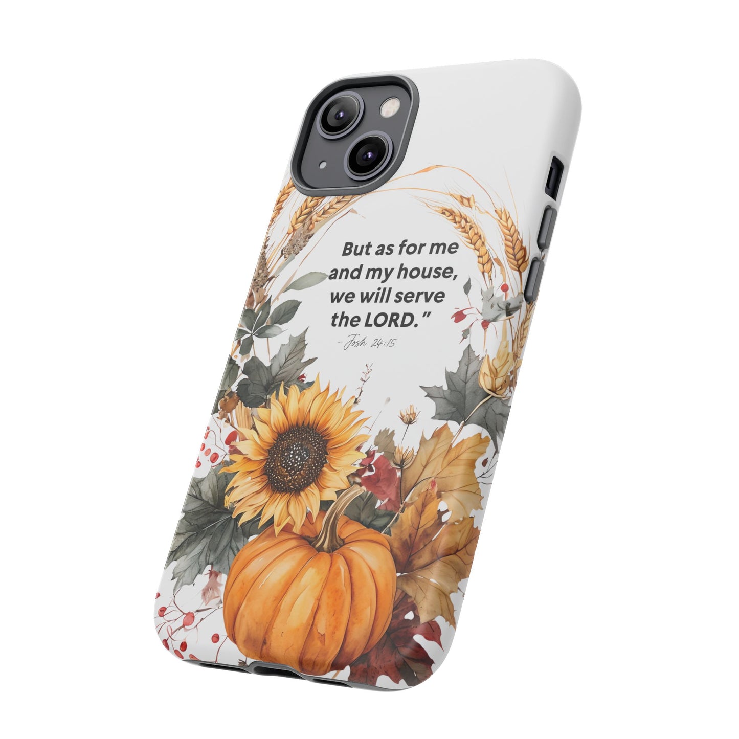 Fall-Themed Phone Case, Cozy Autumn Decor, Inspirational Quote, Pumpkin Design, Gift for Him or Her