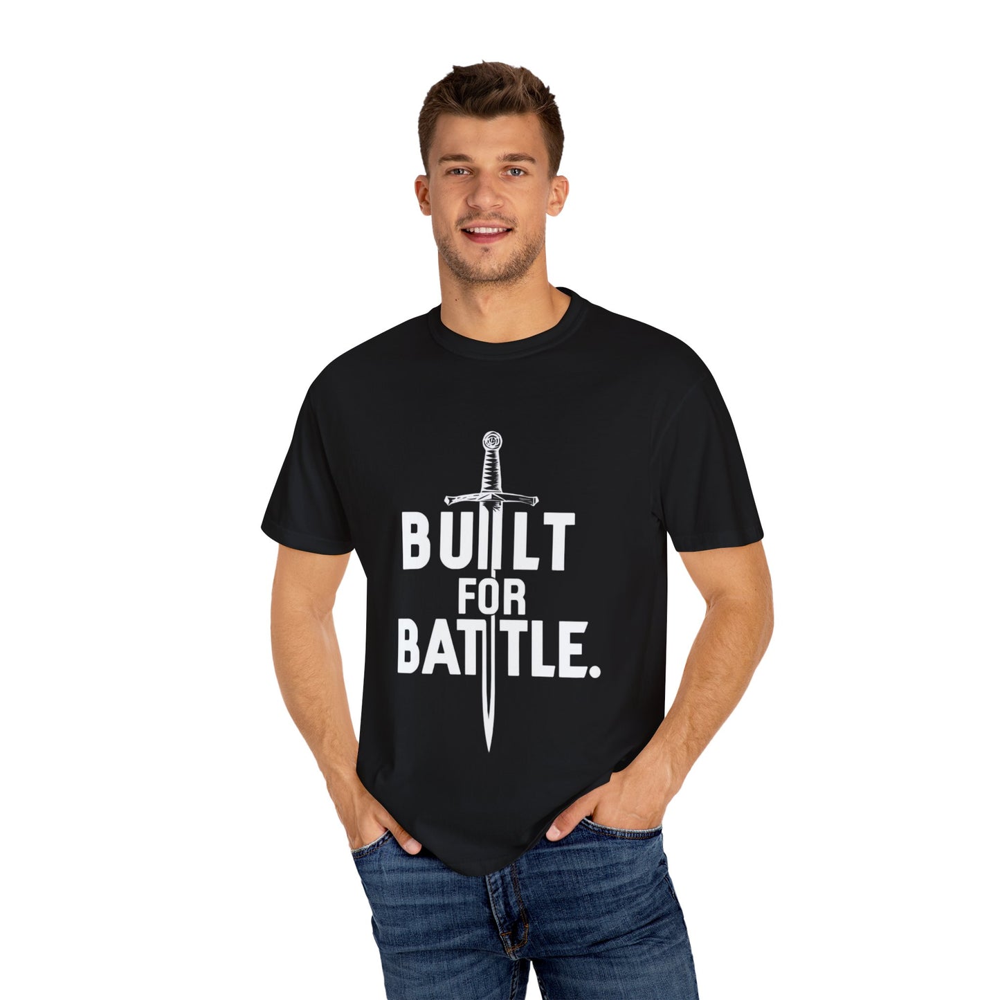 Battle-Ready Unisex T-shirt - Built for Battle - Casual Wear, Fitness, Gift for Warriors, Encouragement, Everyday Comfort