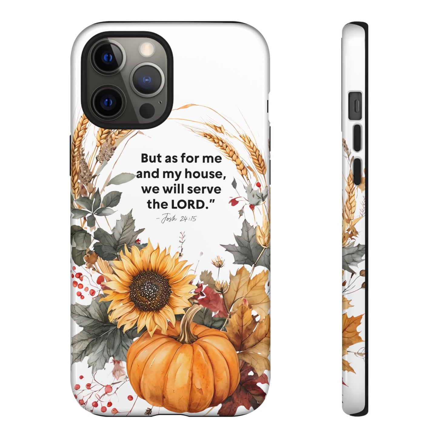 Fall-Themed Phone Case, Cozy Autumn Decor, Inspirational Quote, Pumpkin Design, Gift for Him or Her