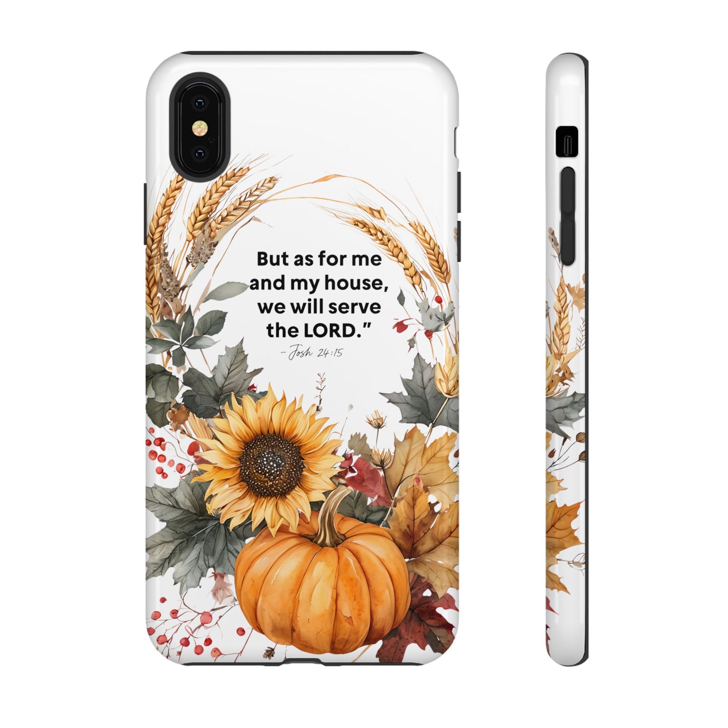 Fall-Themed Phone Case, Cozy Autumn Decor, Inspirational Quote, Pumpkin Design, Gift for Him or Her