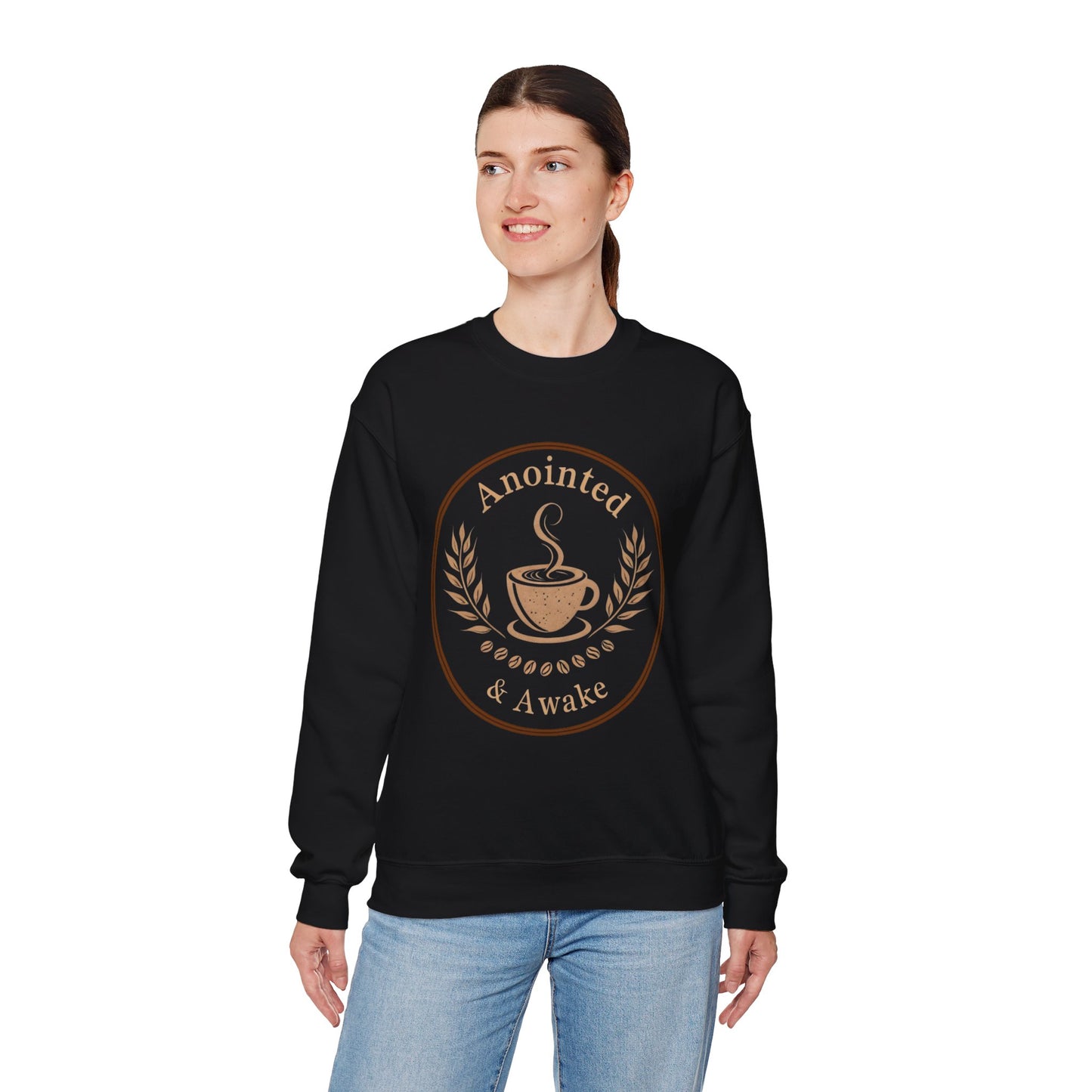 Cozy Coffee Sweatshirt - Anointed & Awake