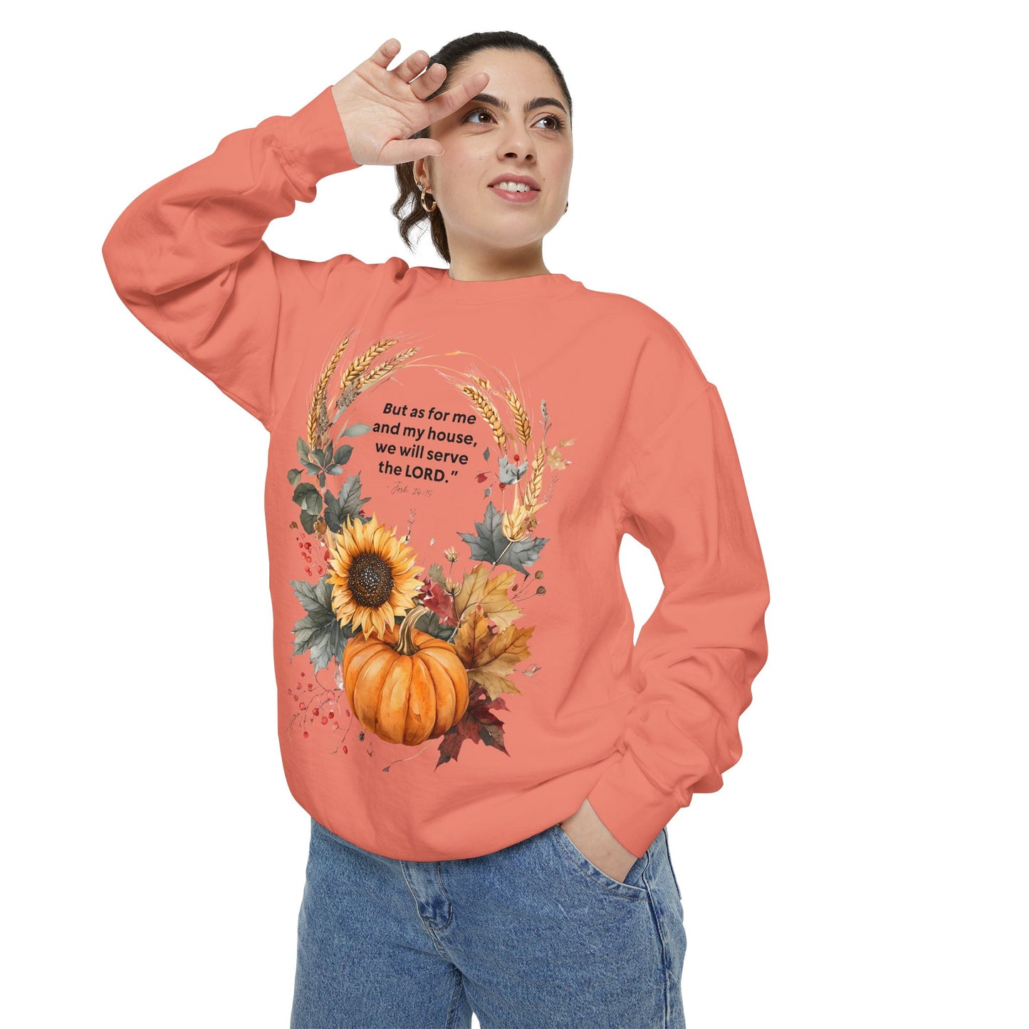 Cozy Fall Sweatshirt with Inspirational Quote, Perfect for Thanksgiving, Autumn Wardrobe, Gift for Her, Layering Piece, Unisex Apparel