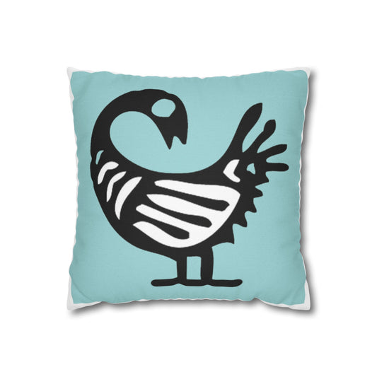 Stylish Decorative Pillowcase with Abstract Bird Design, Modern Home Decor, Cushion Cover for Living Room, Gift for Bird Lovers, Boho Chic