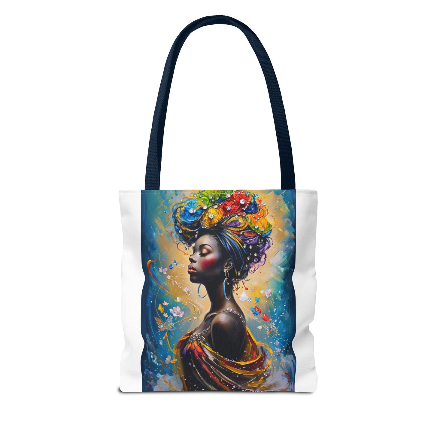 Vibrant Art Tote Bag, Stylish Eco-Friendly Grocery Bag, Elegant Gift for Art Lovers, Fashionable Daily Use, Perfect for Festivals