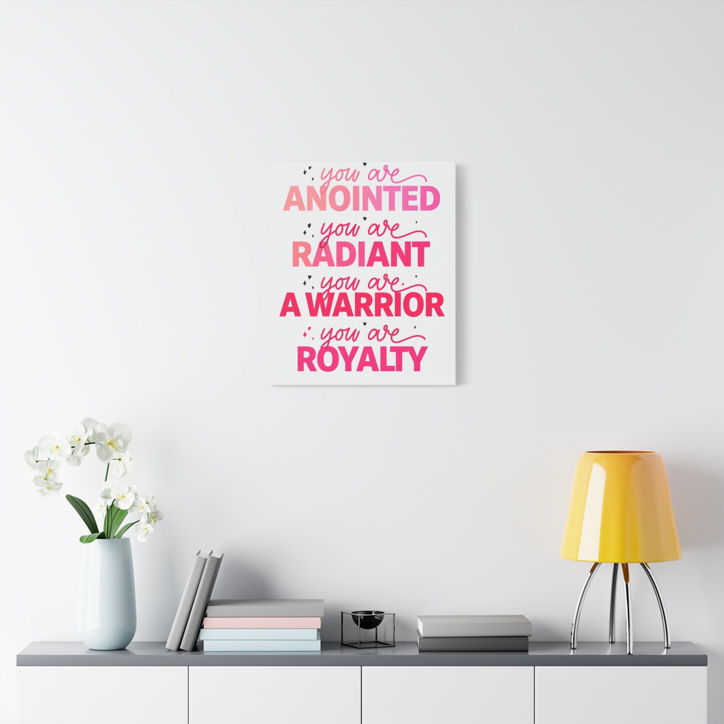 Inspirational Wall Art Print, Motivational Home Decor, Christian Canvases, Gift for Her, Uplifting Affirmations