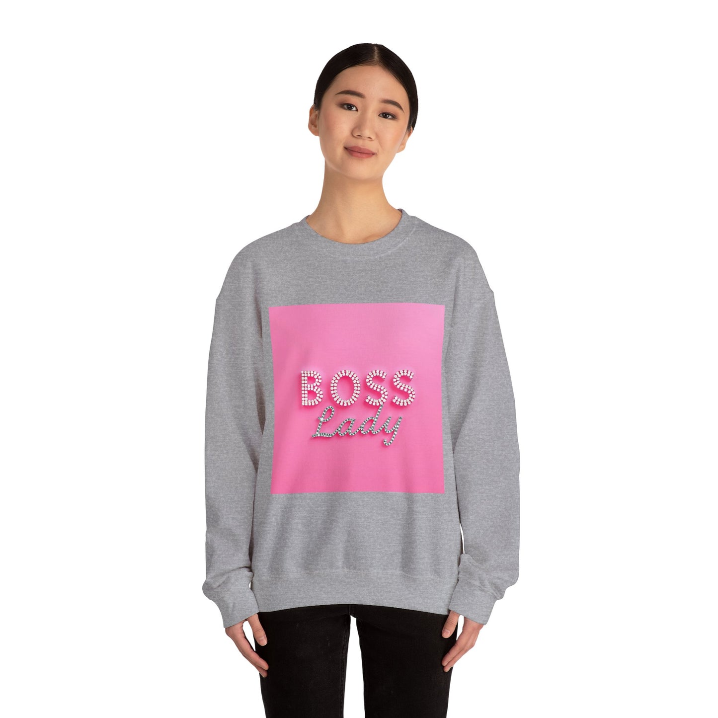 Boss Lady Crewneck Sweatshirt | Stylish Gift for Bosses, Empowering Apparel, Women's Fashion, Cozy Outfit, Motivational Apparel