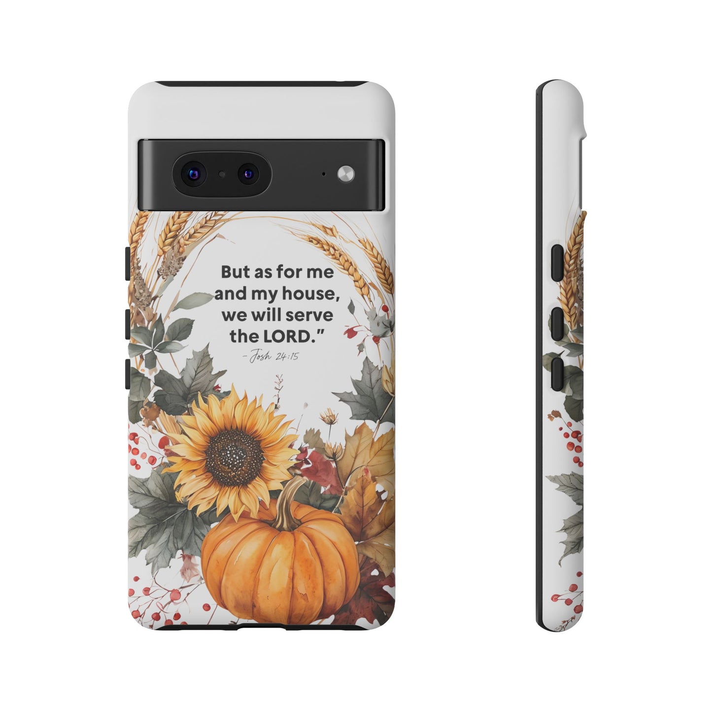 Fall-Themed Phone Case, Cozy Autumn Decor, Inspirational Quote, Pumpkin Design, Gift for Him or Her