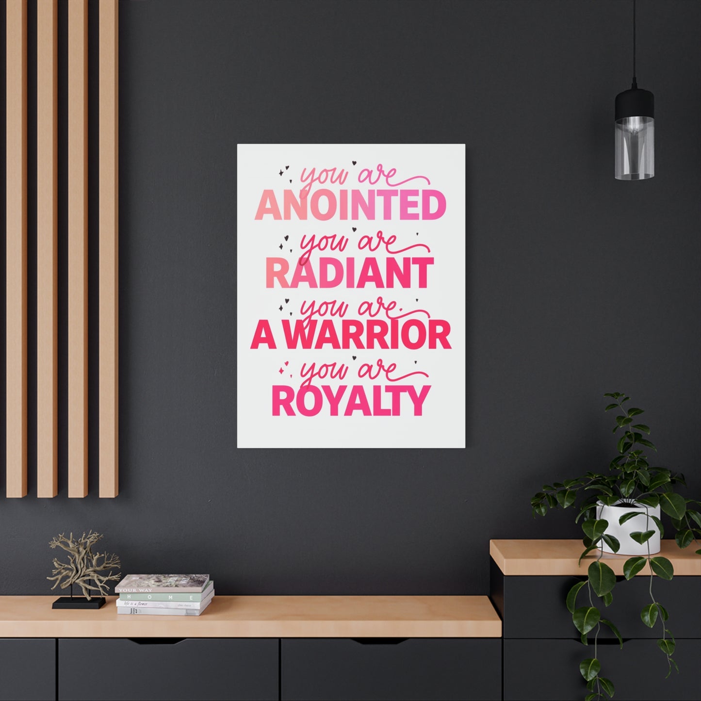 Inspirational Wall Art Print, Motivational Home Decor, Christian Canvases, Gift for Her, Uplifting Affirmations