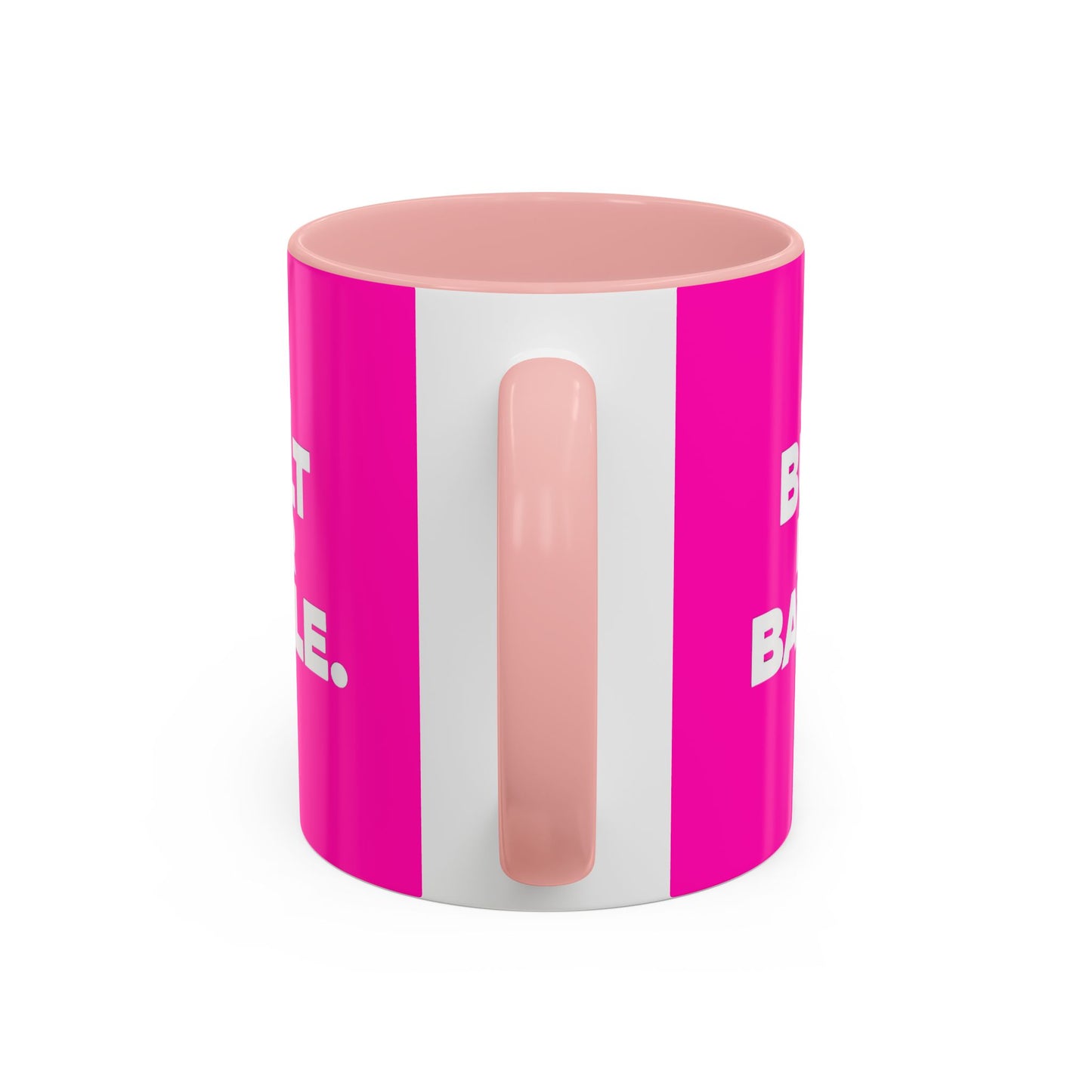 Built for Battle Accent Coffee Mug | Motivational Cup, Team Spirit, Gift for Fighters, Pink Mug, Unique Kitchenware