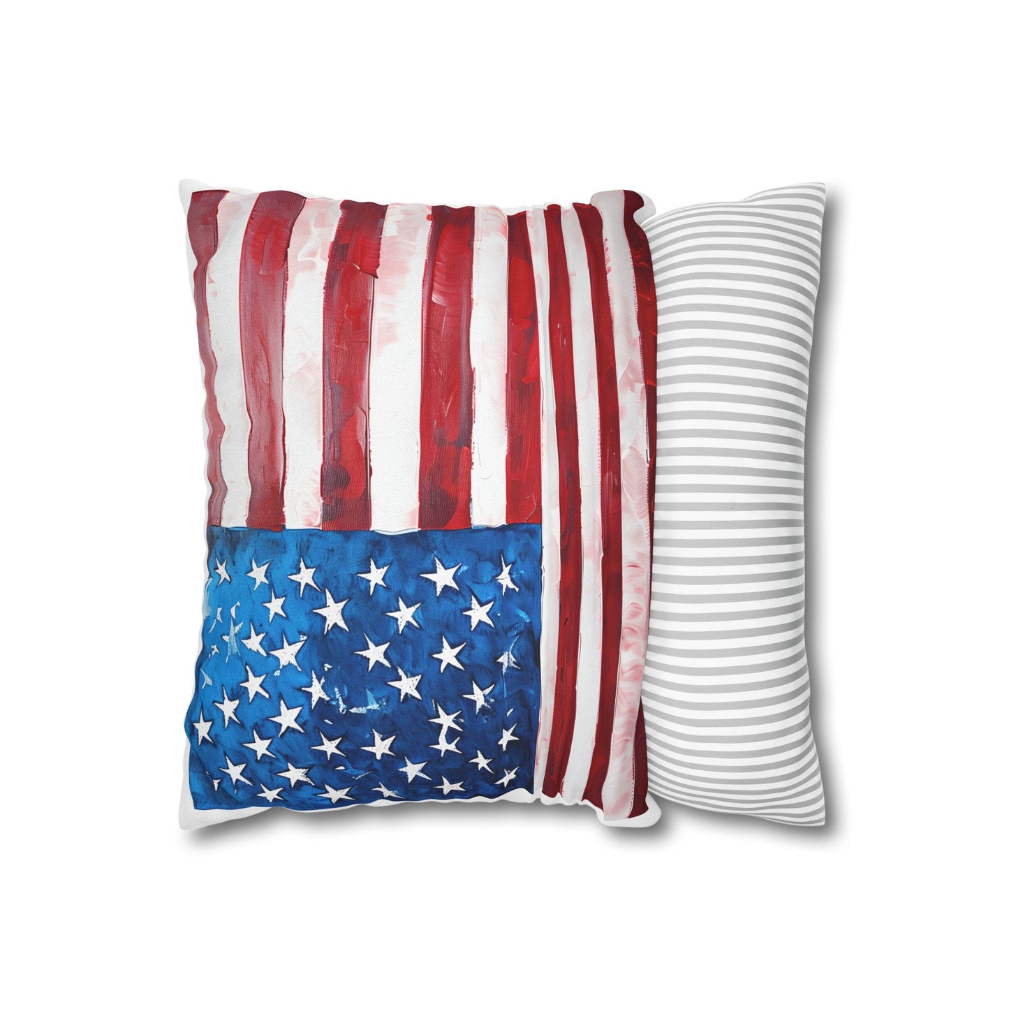 Patriotic Pillowcase, USA Flag Decor, Home Decoration, Independence Day Gift, Living Room Accent
