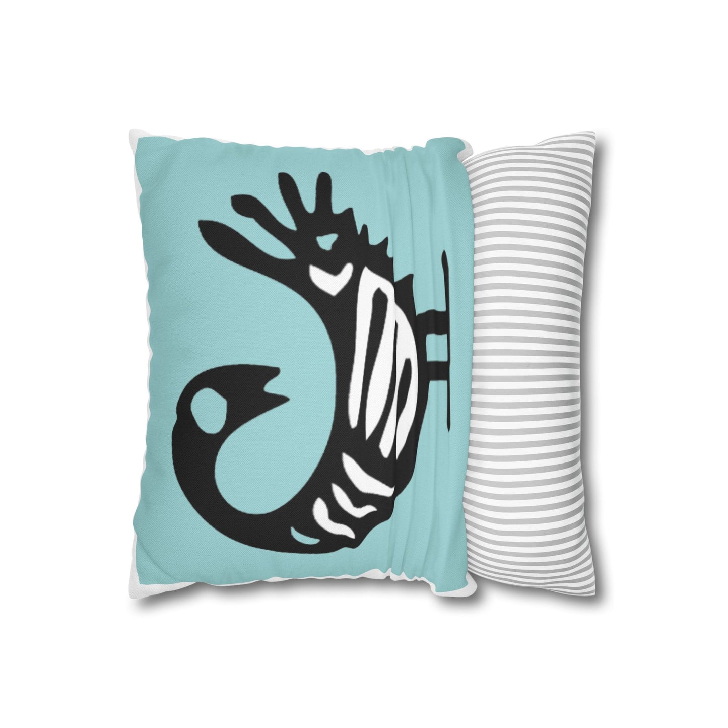 Stylish Decorative Pillowcase with Abstract Bird Design, Modern Home Decor, Cushion Cover for Living Room, Gift for Bird Lovers, Boho Chic