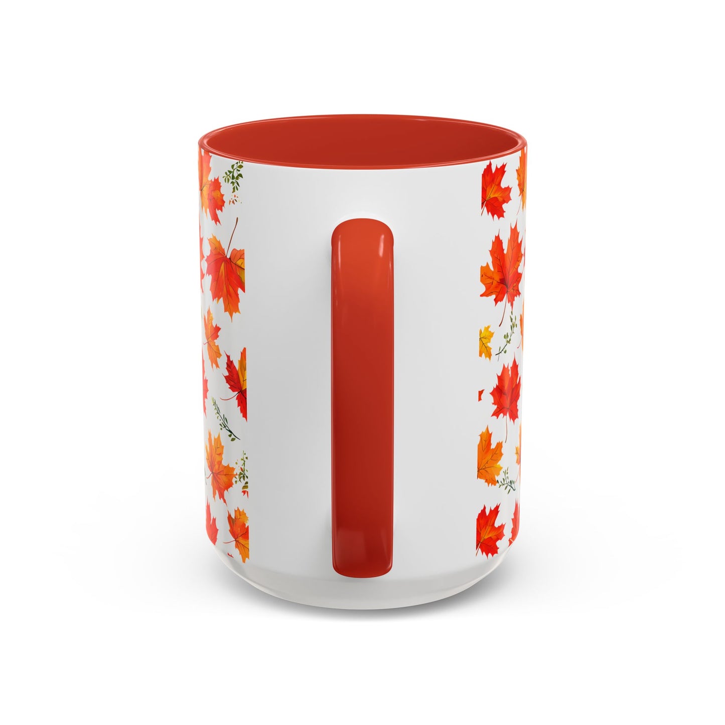 Autumn Leaves Coffee Mug, Fall Decor, Thanksgiving Gift, Hot Beverage Cup, Seasonal Drinkware