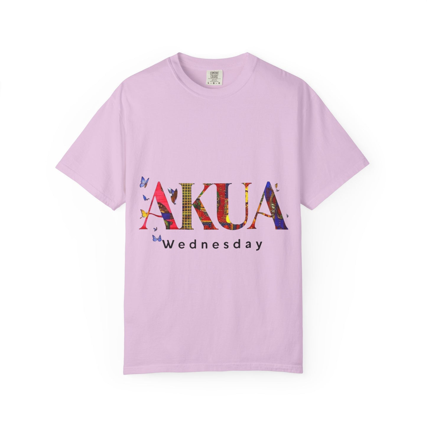 Colorful 'AKUA Wednesday' Unisex Garment-Dyed T-Shirt | Casual Wear, Graphic Tee, Street Style, Unique Gift, Daily Wear
