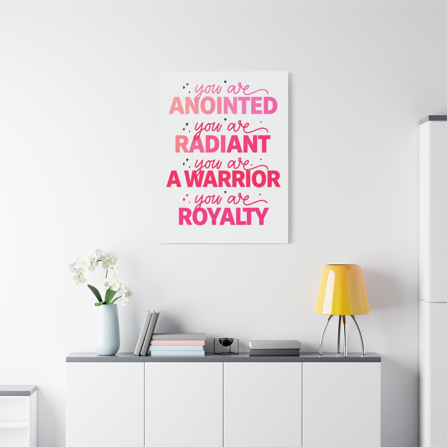 Inspirational Wall Art Print, Motivational Home Decor, Christian Canvases, Gift for Her, Uplifting Affirmations