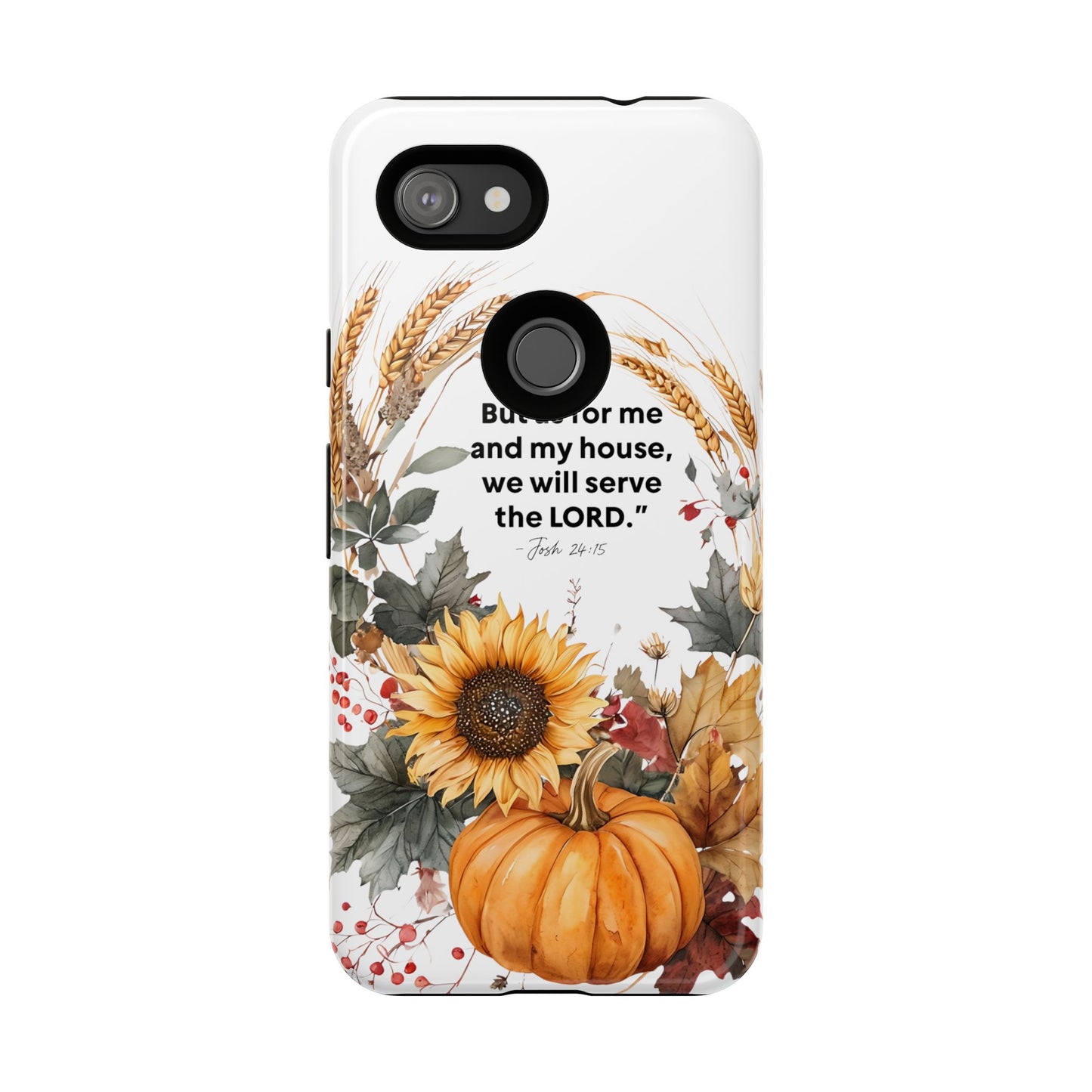 Fall-Themed Phone Case, Cozy Autumn Decor, Inspirational Quote, Pumpkin Design, Gift for Him or Her