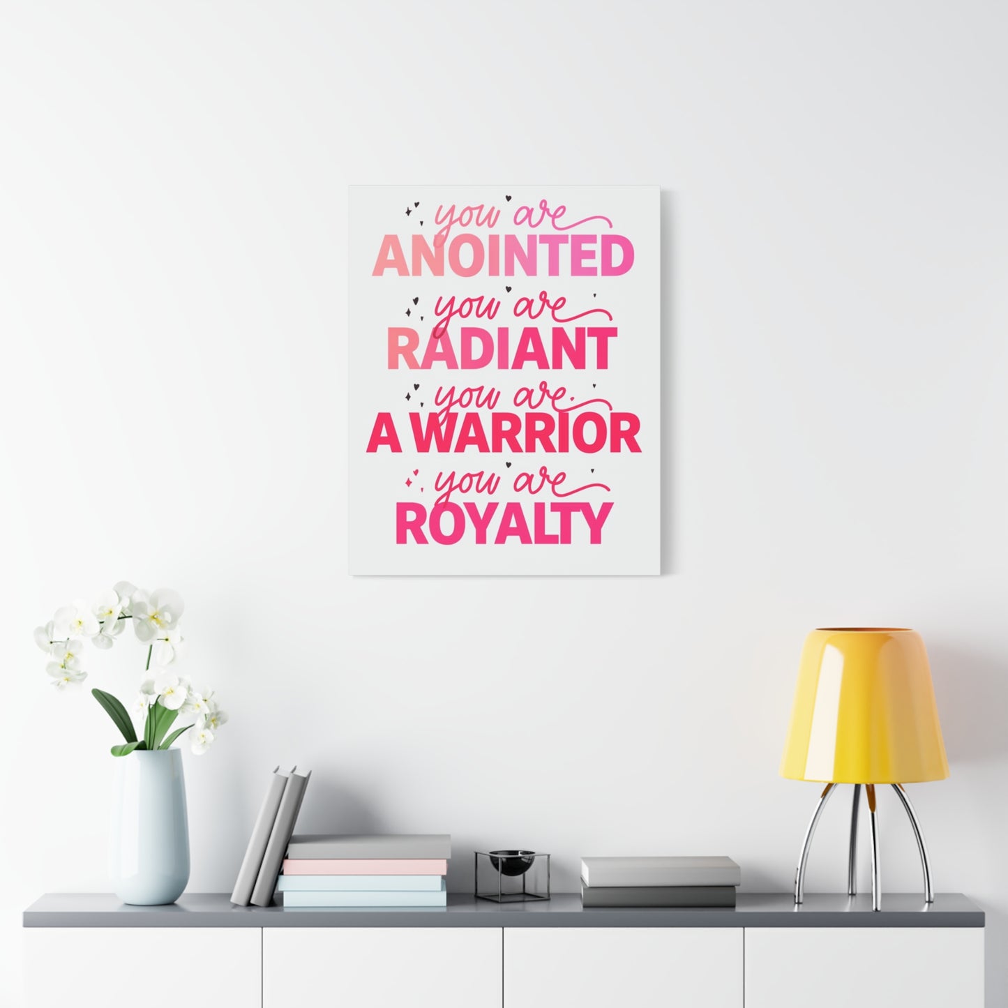Inspirational Wall Art Print, Motivational Home Decor, Christian Canvases, Gift for Her, Uplifting Affirmations