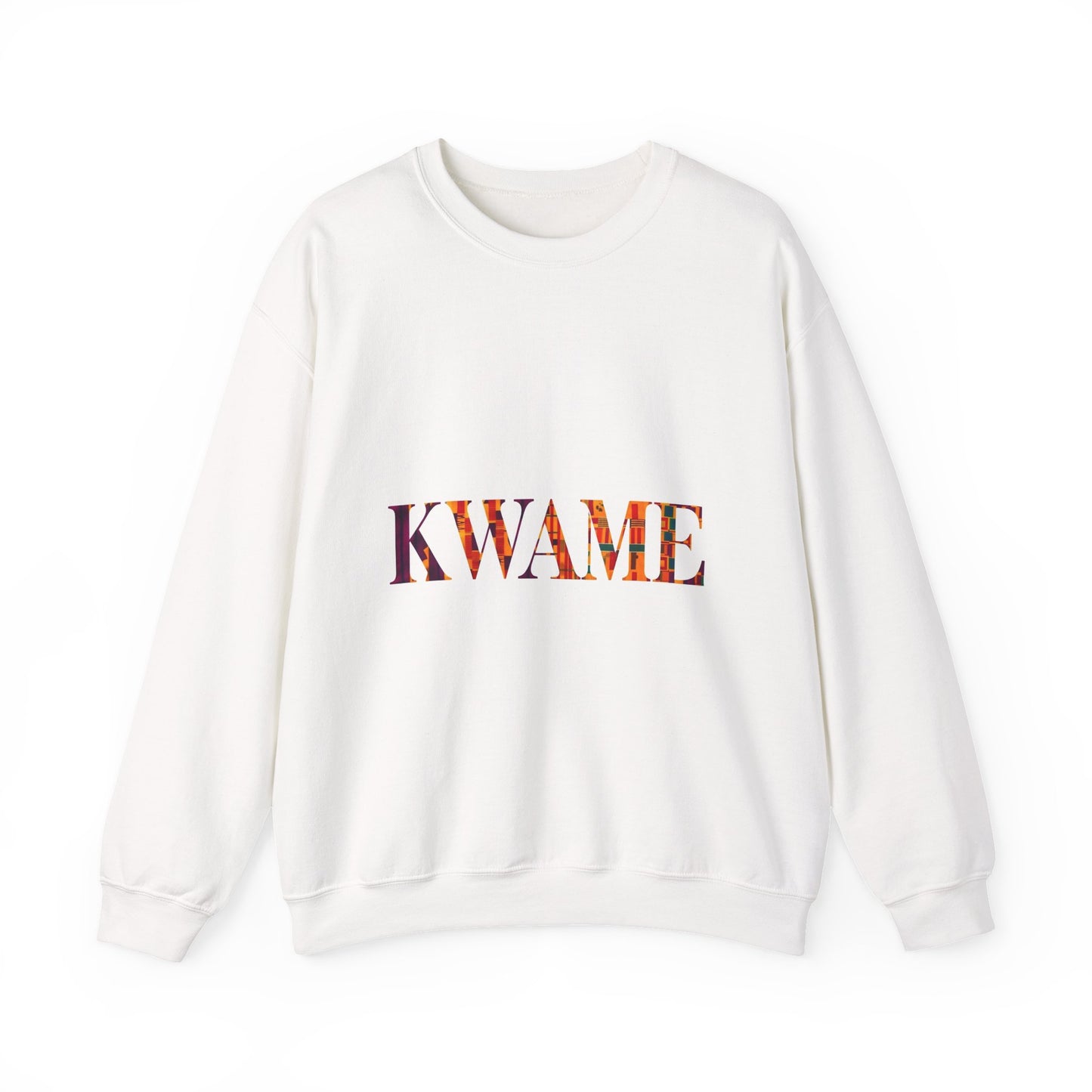Kwame Graphic Crewneck Sweatshirt | Cozy Unisex Sweatshirt for Casual Outfits, Gift for Her/Him, Fall Fashion, Everyday Wear