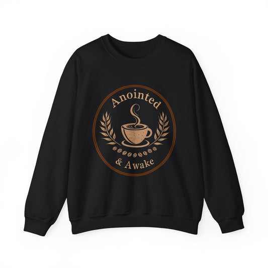 Cozy Coffee Sweatshirt - Anointed & Awake