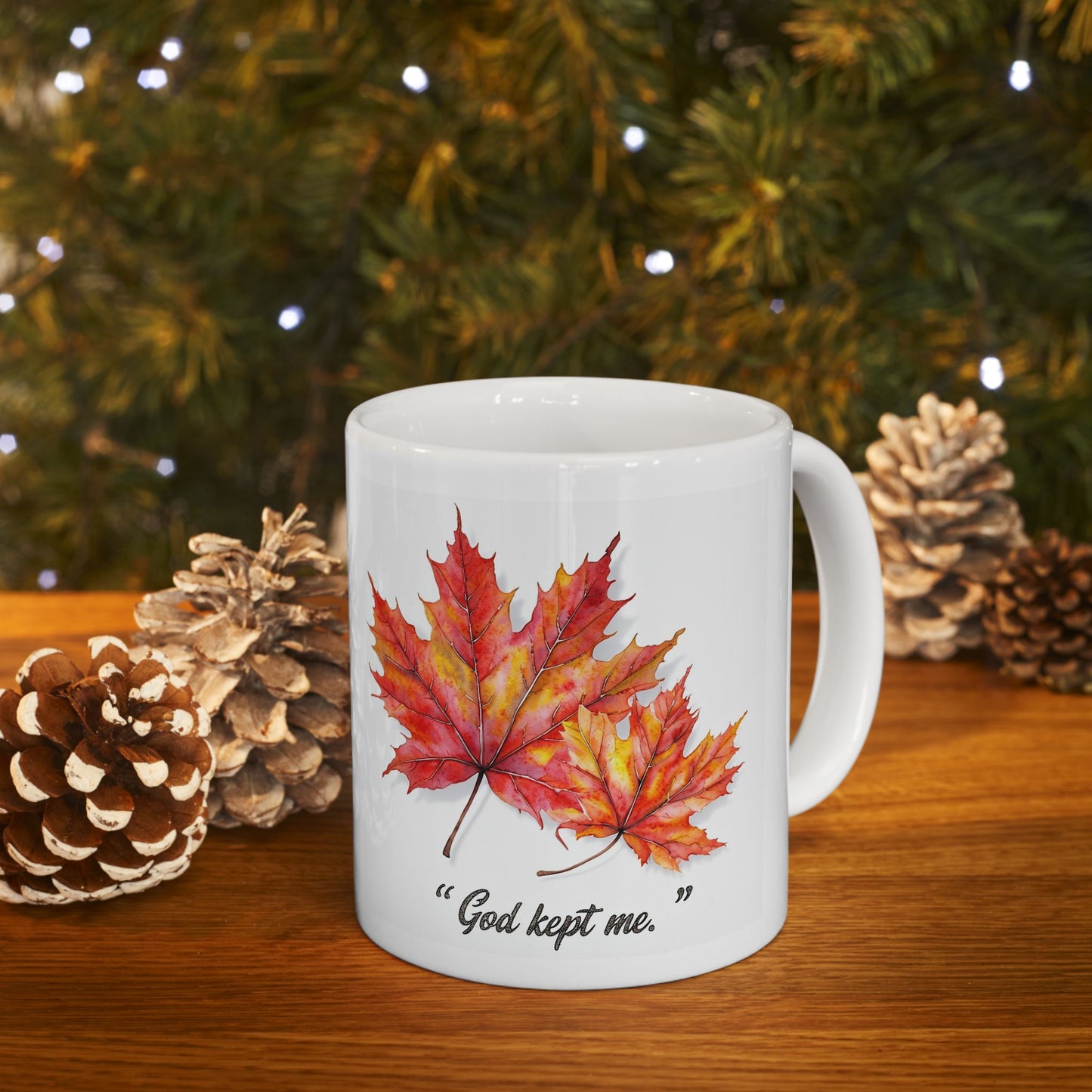 Autumn Leaf Ceramic Mug, Cozy Coffee Cup, Fall Decor, Gift for Nature Lovers, Seasonal Mug, Thanksgiving Gift