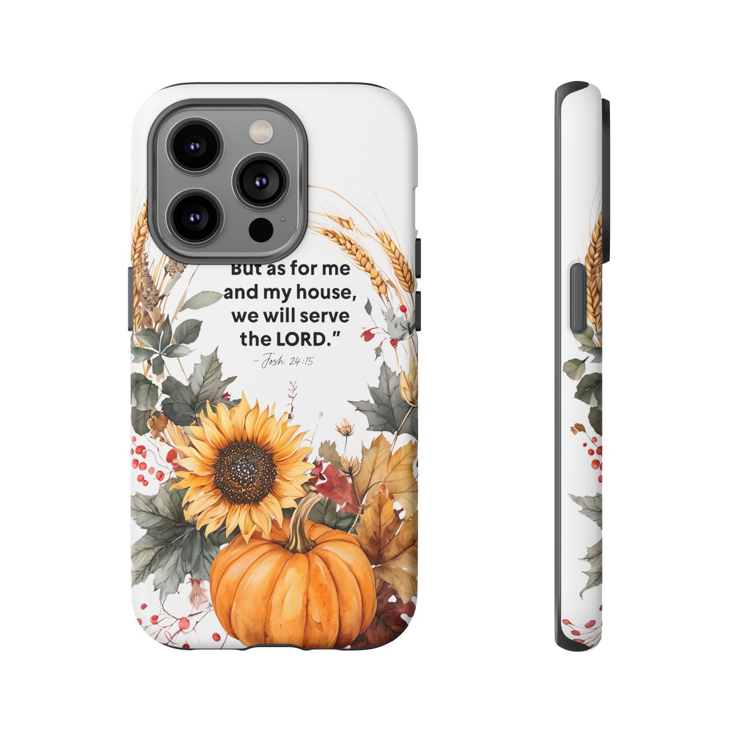 Fall-Themed Phone Case, Cozy Autumn Decor, Inspirational Quote, Pumpkin Design, Gift for Him or Her