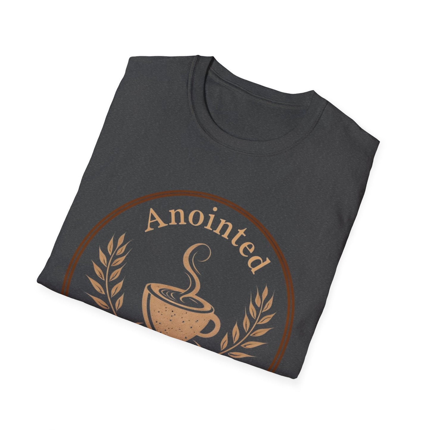 Anointed & Awake Coffee Lover T-Shirt, Unisex Tee, Gift for Coffee Enthusiasts, Casual Wear, Unique Coffee Shirt, Sip & Celebrate