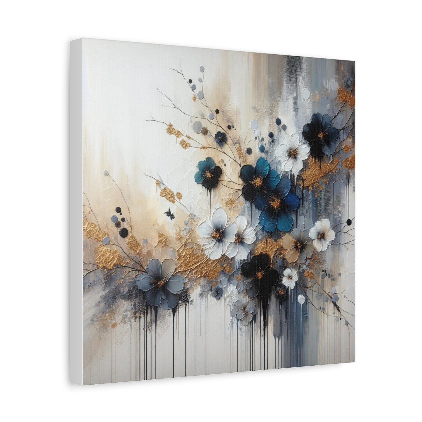 Elegant Floral Canvas Art, Wall Decor, Flower Painting, Home Wall Art, Modern Art