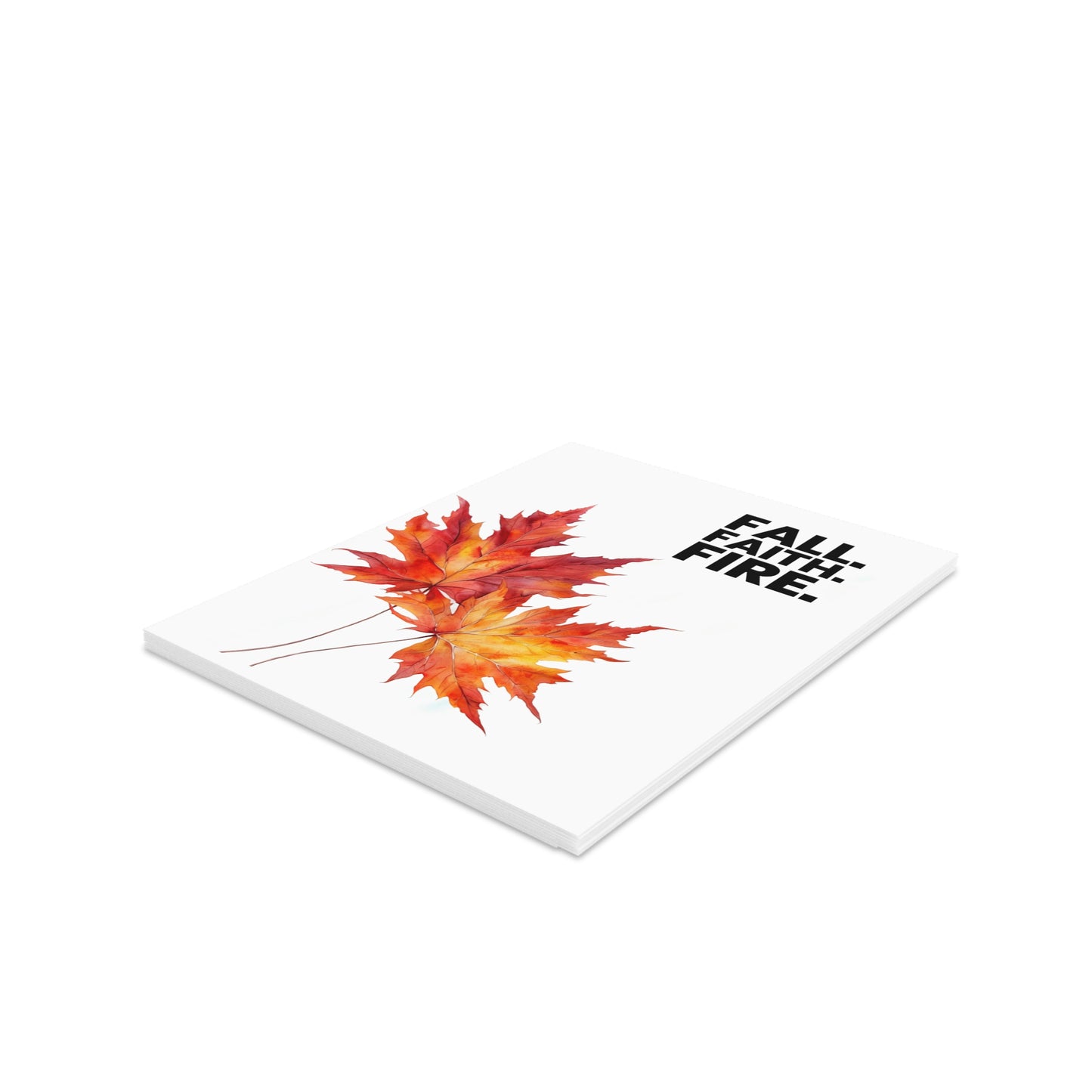 Autumn Greeting Cards - Fall Faith Fire Collection | Perfect for Thanksgiving, Seasonal Greetings, and Home Decor