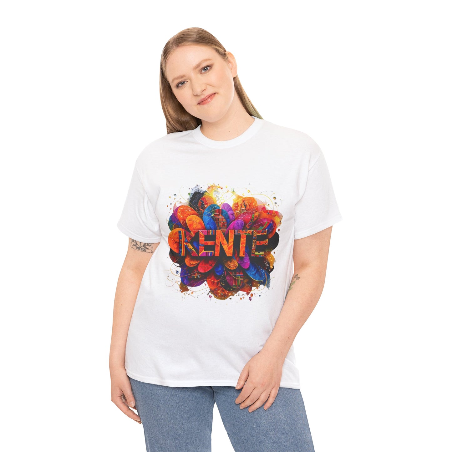 Vibrant Artistic Expression Tee - Unisex Cotton T-Shirt, Casual Wear, Gift for Art Lovers, Bright Design, Everyday Style