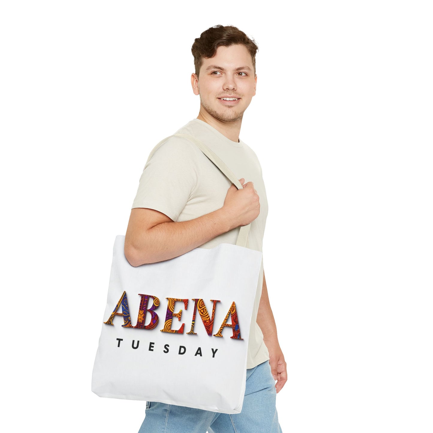 Abena Tuesday Tote Bag, Stylish Carryall, Gift for Her, Daily Use, Eco-Friendly, Fashionable Shopper's Bag, Personalized Tote