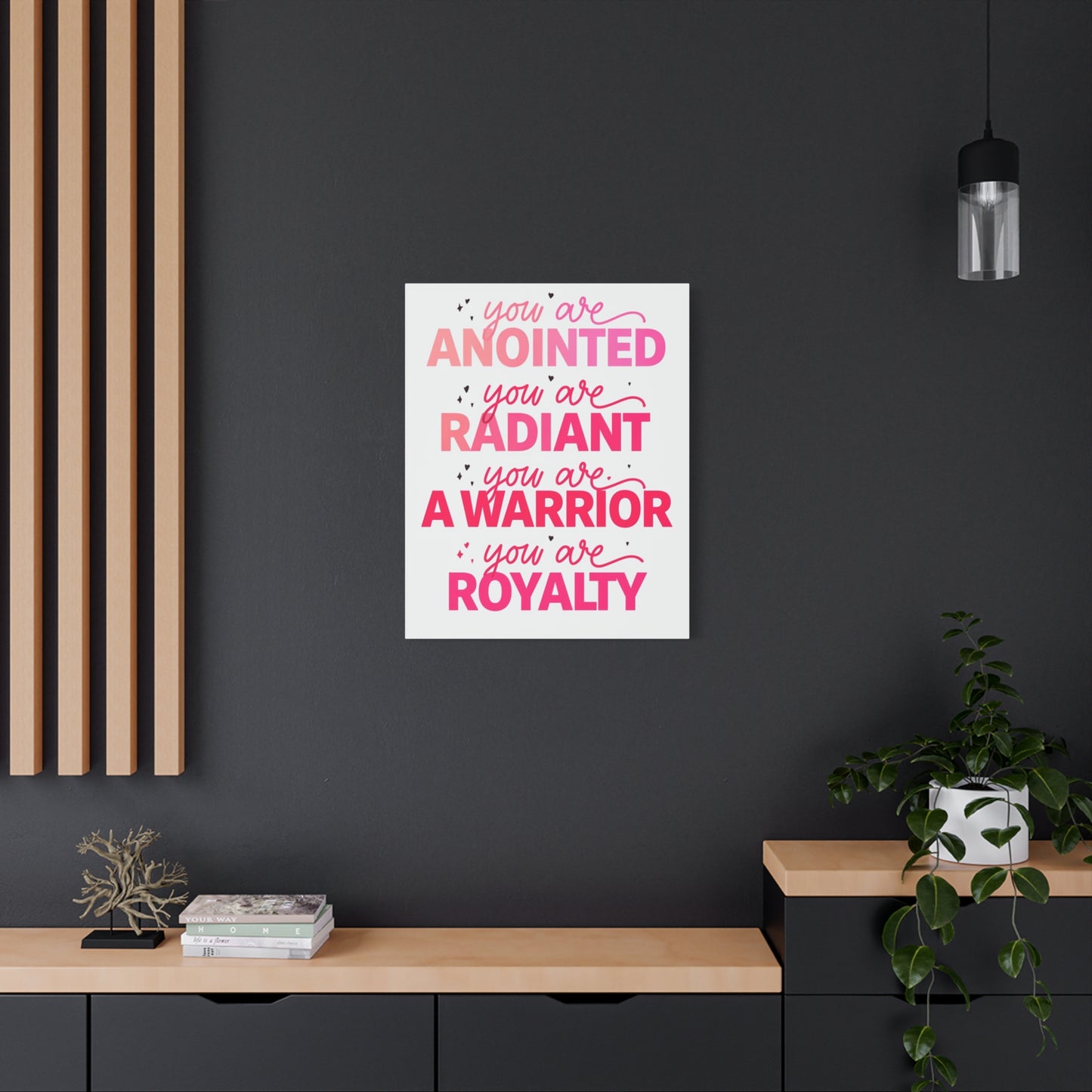 Inspirational Wall Art Print, Motivational Home Decor, Christian Canvases, Gift for Her, Uplifting Affirmations