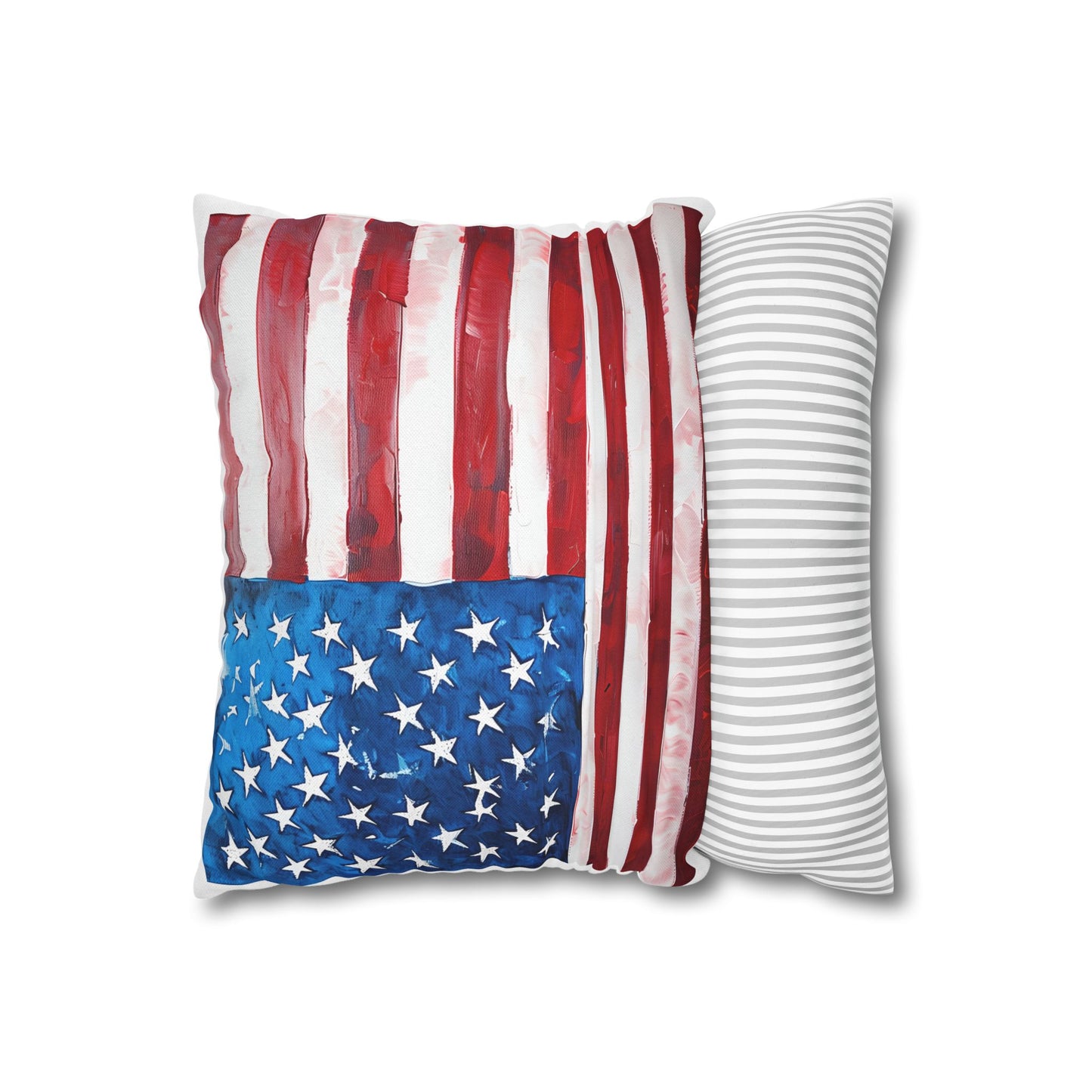 Patriotic Pillowcase, USA Flag Decor, Home Decoration, Independence Day Gift, Living Room Accent