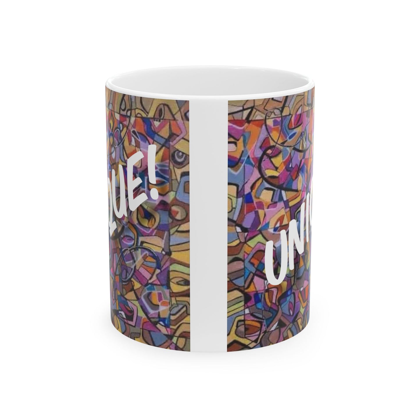 Copy of Floral Comfort Ceramic Mug, Coffee Cup Gift for Dog Lovers, Inspirational Mug for Birthdays, Housewarming, Pet Memorial