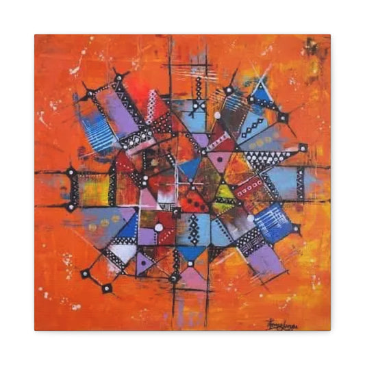 Vibrant Abstract Art Canvas, Colorful Wall Decor, Modern Artwork for Home, Unique Gift for Art Lovers, Perfect for Living Room, Office