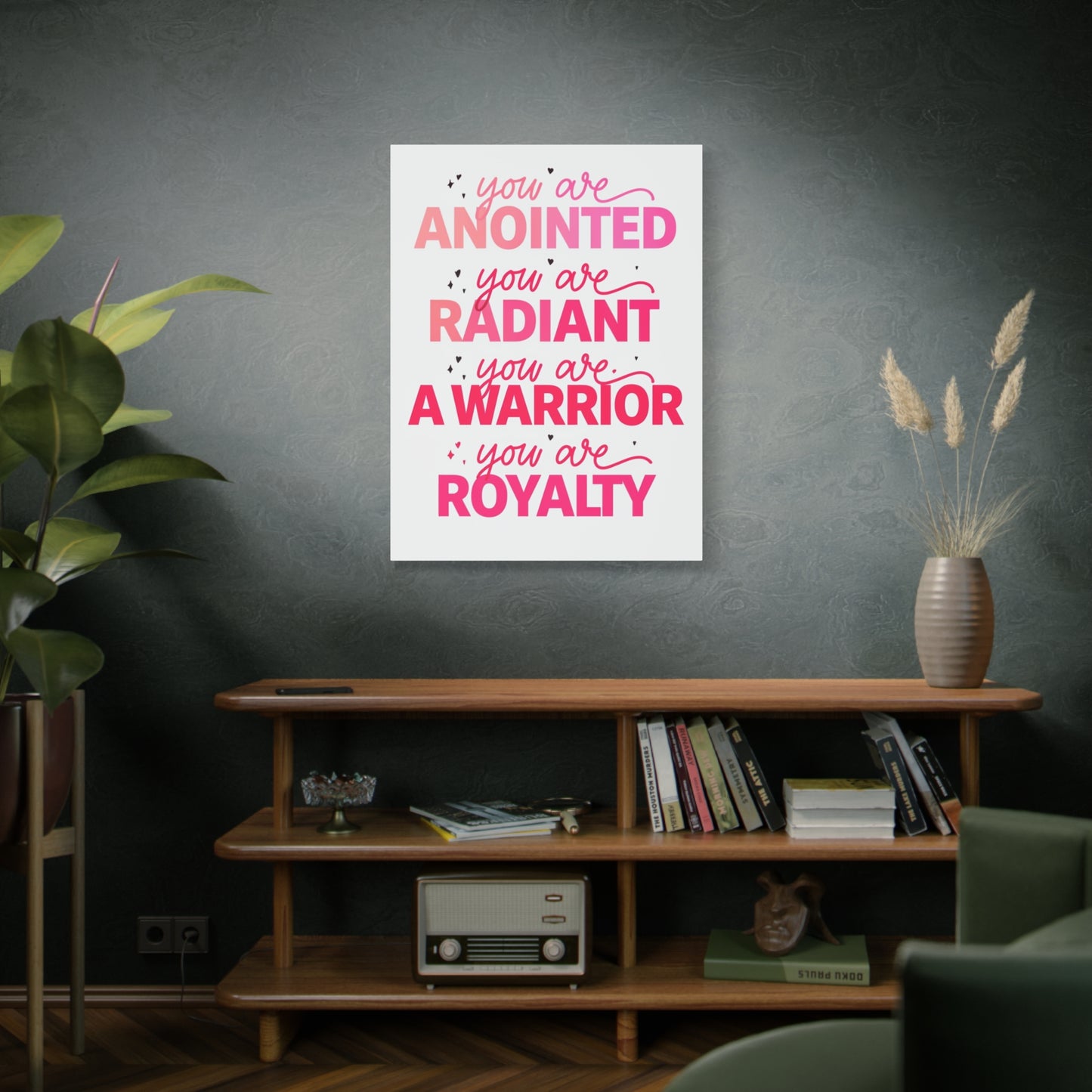 Inspirational Wall Art Print, Motivational Home Decor, Christian Canvases, Gift for Her, Uplifting Affirmations