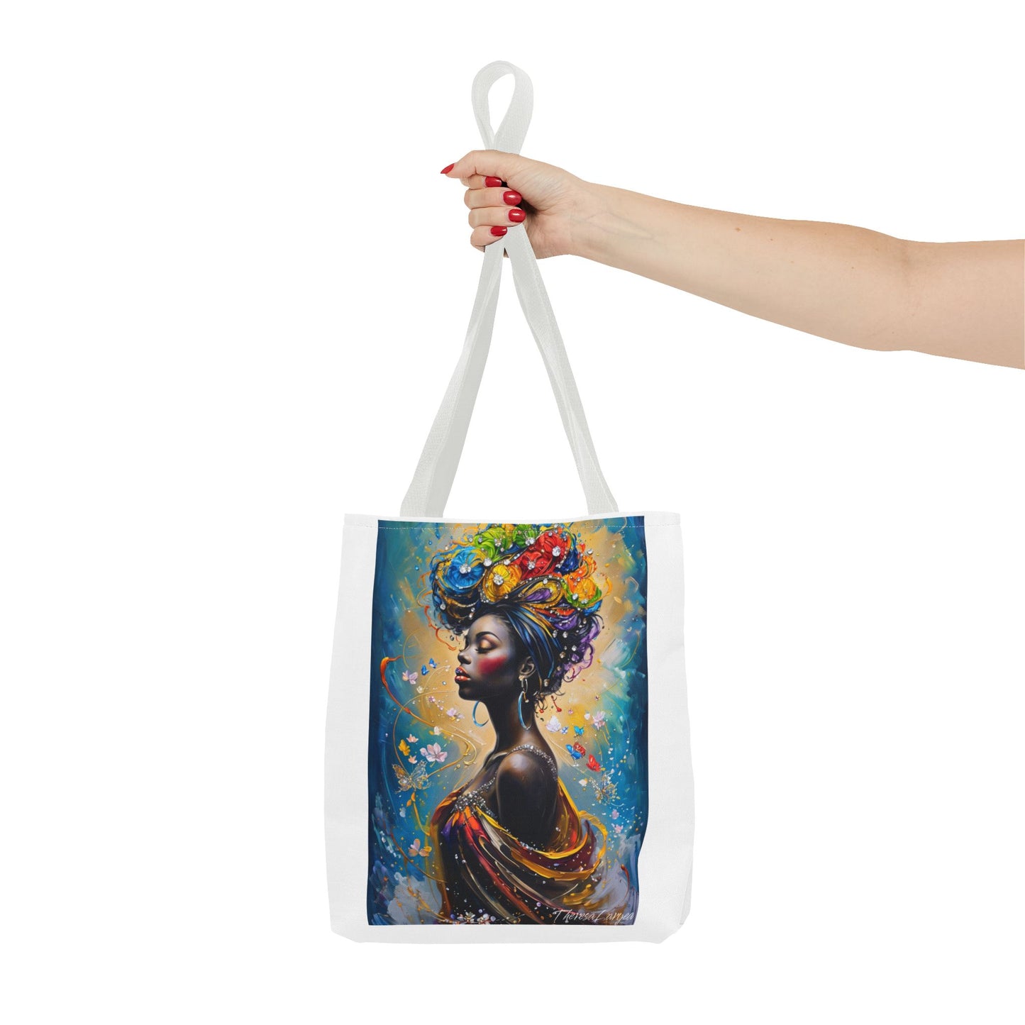 Vibrant Art Tote Bag, Stylish Eco-Friendly Grocery Bag, Elegant Gift for Art Lovers, Fashionable Daily Use, Perfect for Festivals