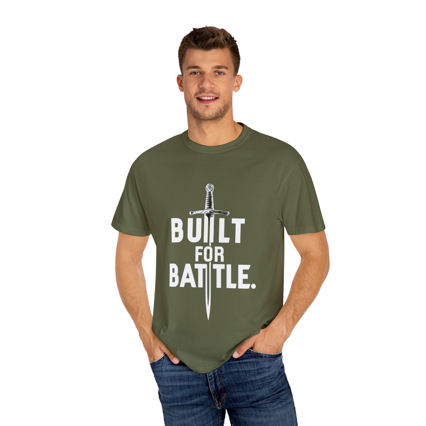 Battle-Ready Unisex T-shirt - Built for Battle - Casual Wear, Fitness, Gift for Warriors, Encouragement, Everyday Comfort