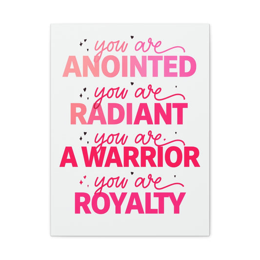 Inspirational Wall Art Print, Motivational Home Decor, Christian Canvases, Gift for Her, Uplifting Affirmations