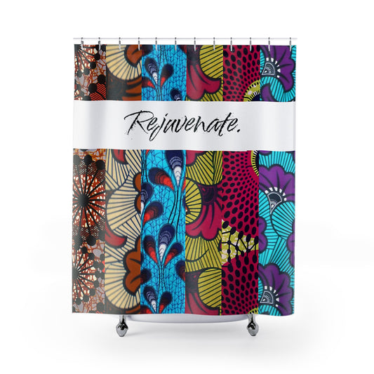 Vibrant Shower Curtain - Rejuvenate Your Bathroom, Colorful Home Decor, Bohemian Style, Gift for Her, Bathroom Accessories