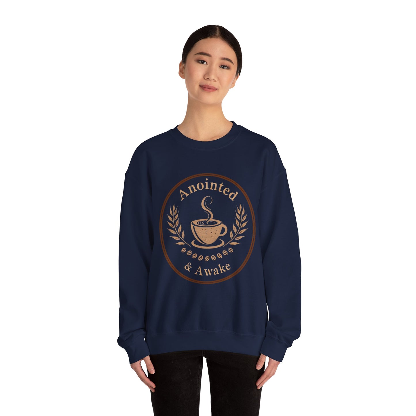 Cozy Coffee Sweatshirt - Anointed & Awake