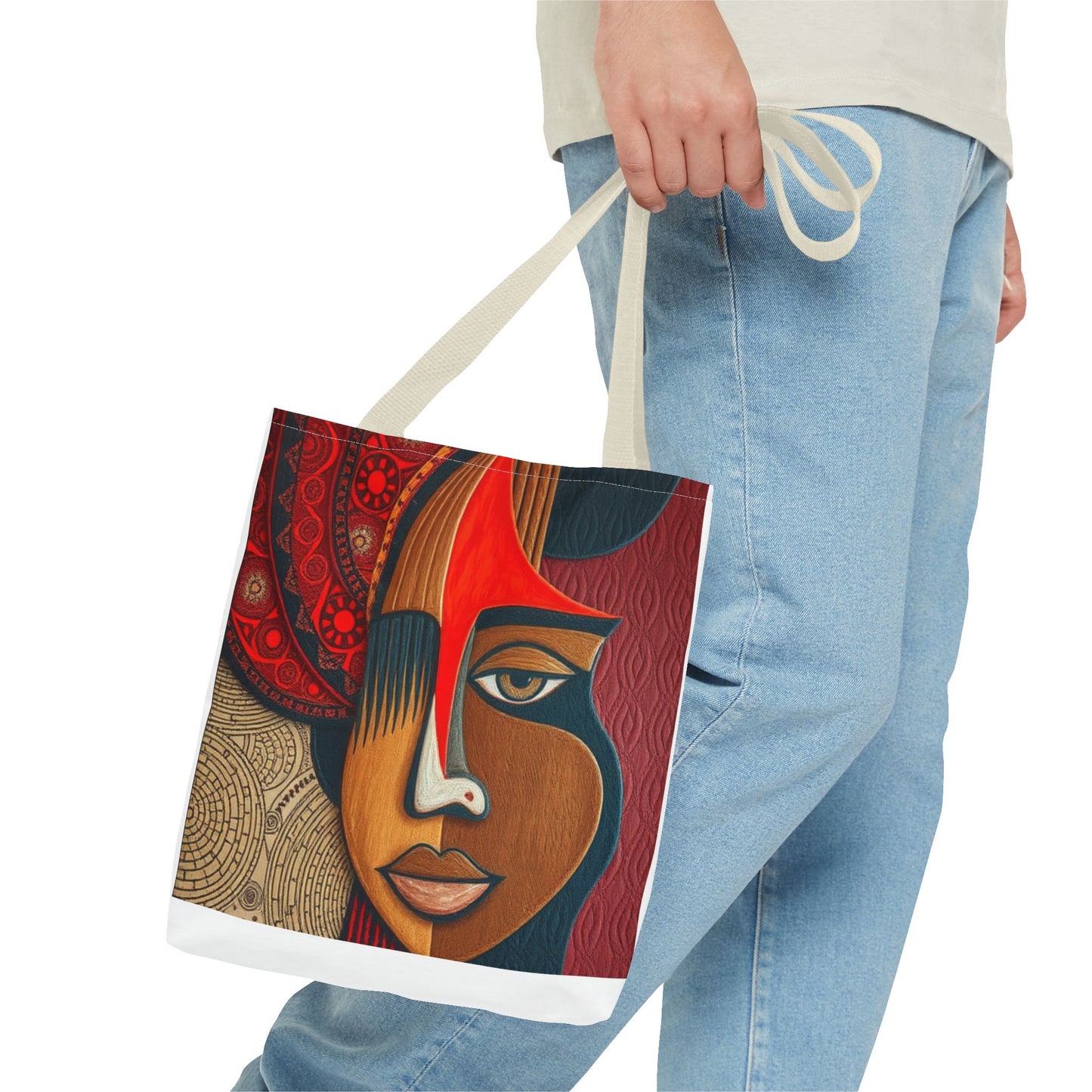 Bohemian Art Tote Bag, Stylish Reusable Bag, Handmade Gift, Ethnic Pattern Shopper, Eco-Friendly Beach Bag, Unique Canvas Purse