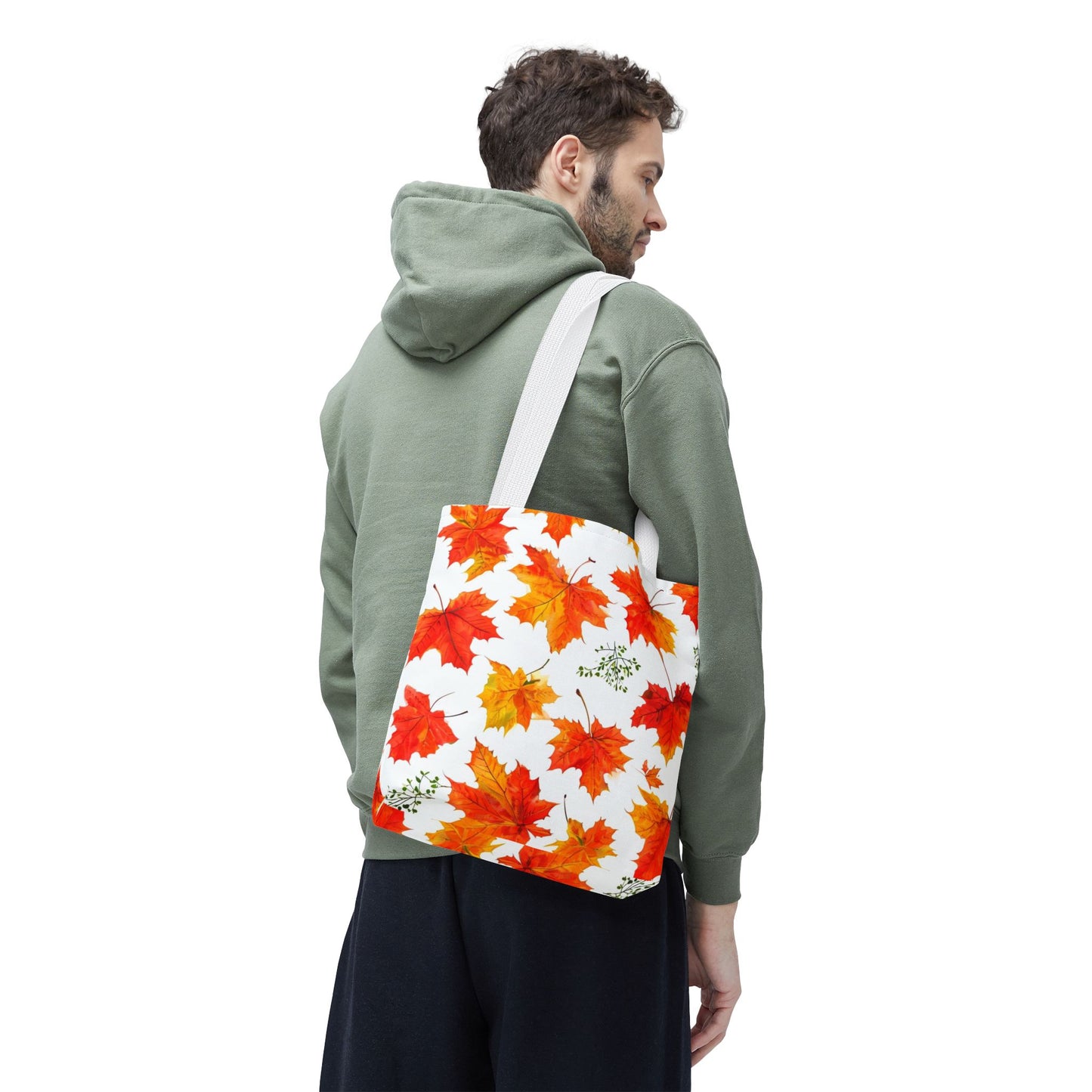 Autumn Leaves Tote Bag, Fall Shopping Tote, Seasonal Gift for Her, Eco-Friendly Bag, Thanksgiving Party Favor