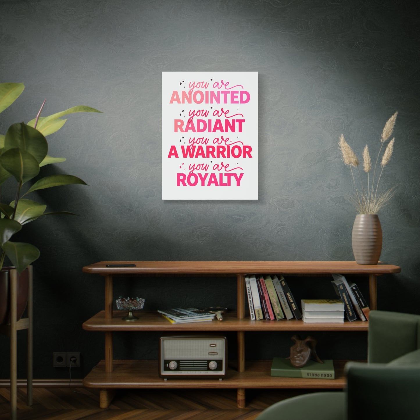 Inspirational Wall Art Print, Motivational Home Decor, Christian Canvases, Gift for Her, Uplifting Affirmations