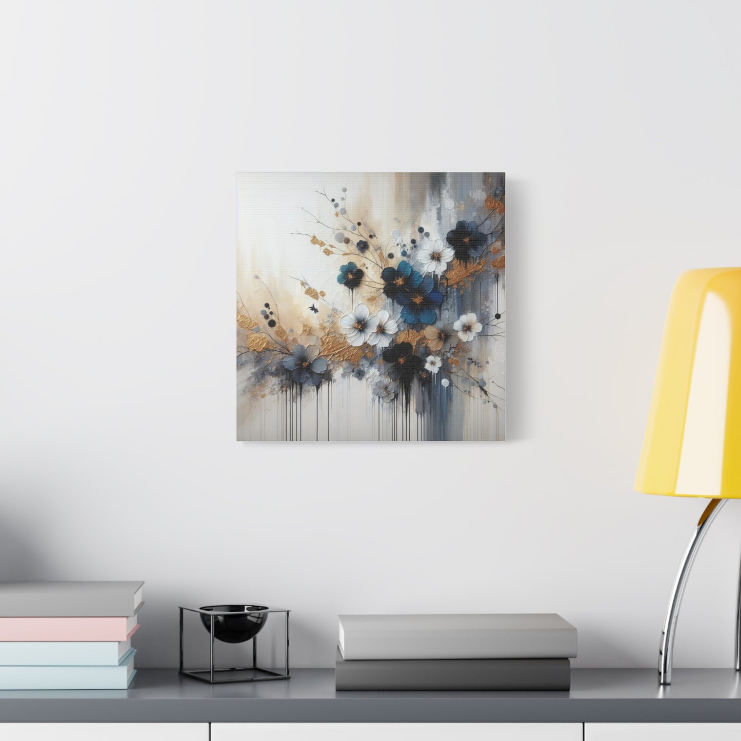 Elegant Floral Canvas Art, Wall Decor, Flower Painting, Home Wall Art, Modern Art