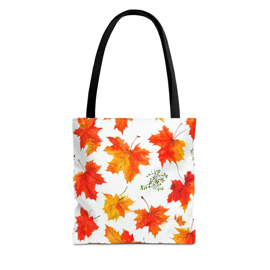 Autumn Leaves Tote Bag, Fall Shopping Tote, Seasonal Gift for Her, Eco-Friendly Bag, Thanksgiving Party Favor