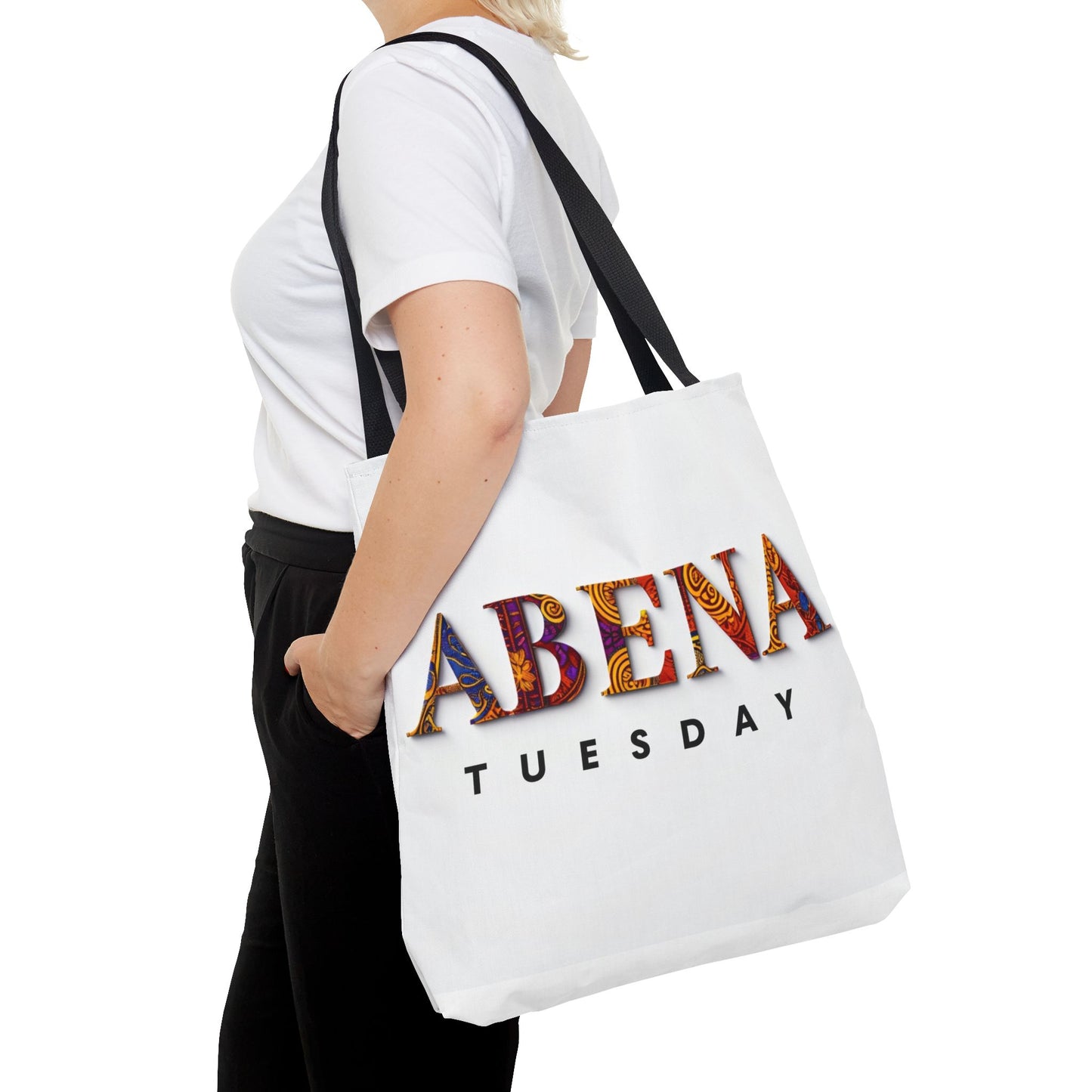 Abena Tuesday Tote Bag, Stylish Carryall, Gift for Her, Daily Use, Eco-Friendly, Fashionable Shopper's Bag, Personalized Tote